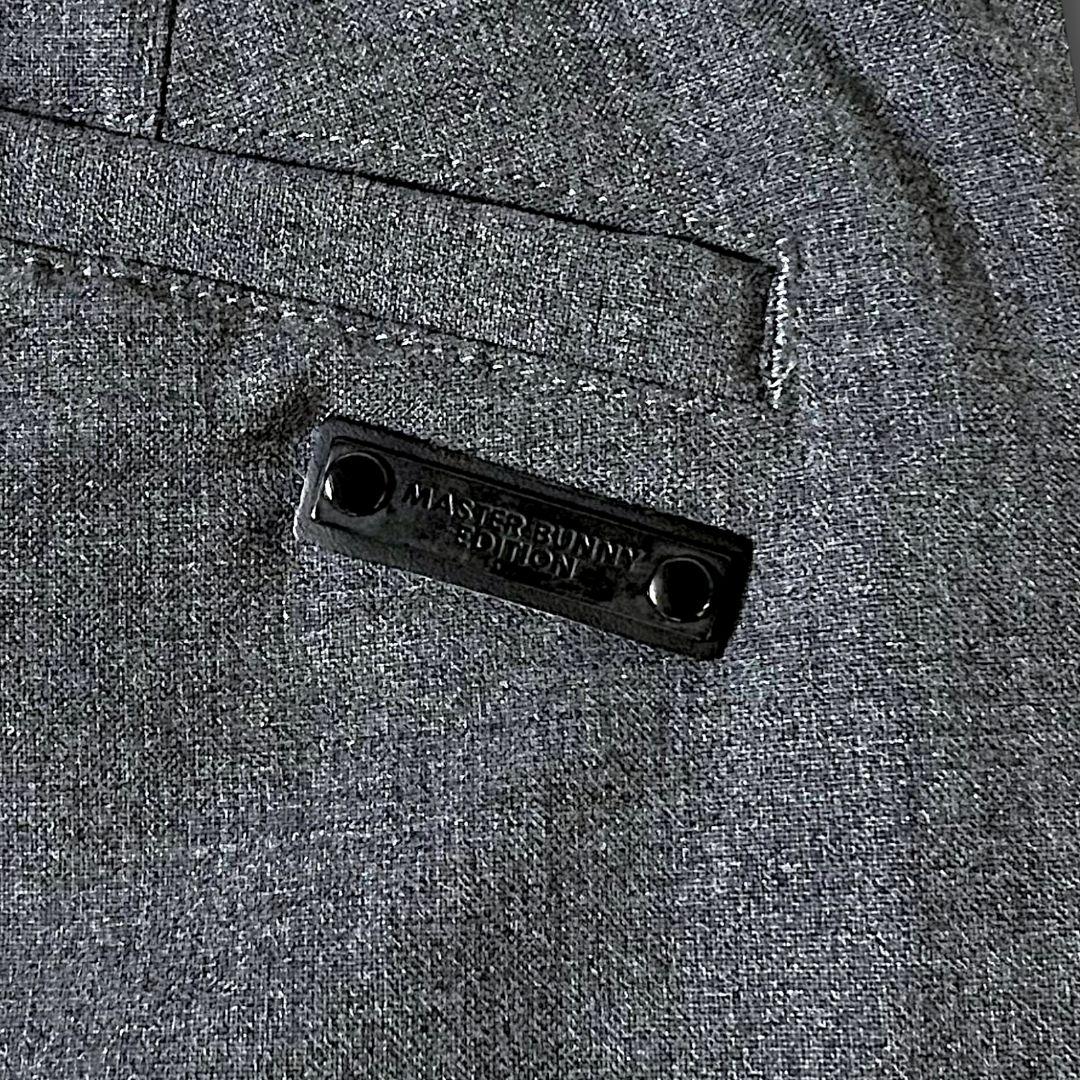 3 マスターバニー パーリーゲイツ取扱 サイドロゴラインパンツ 灰