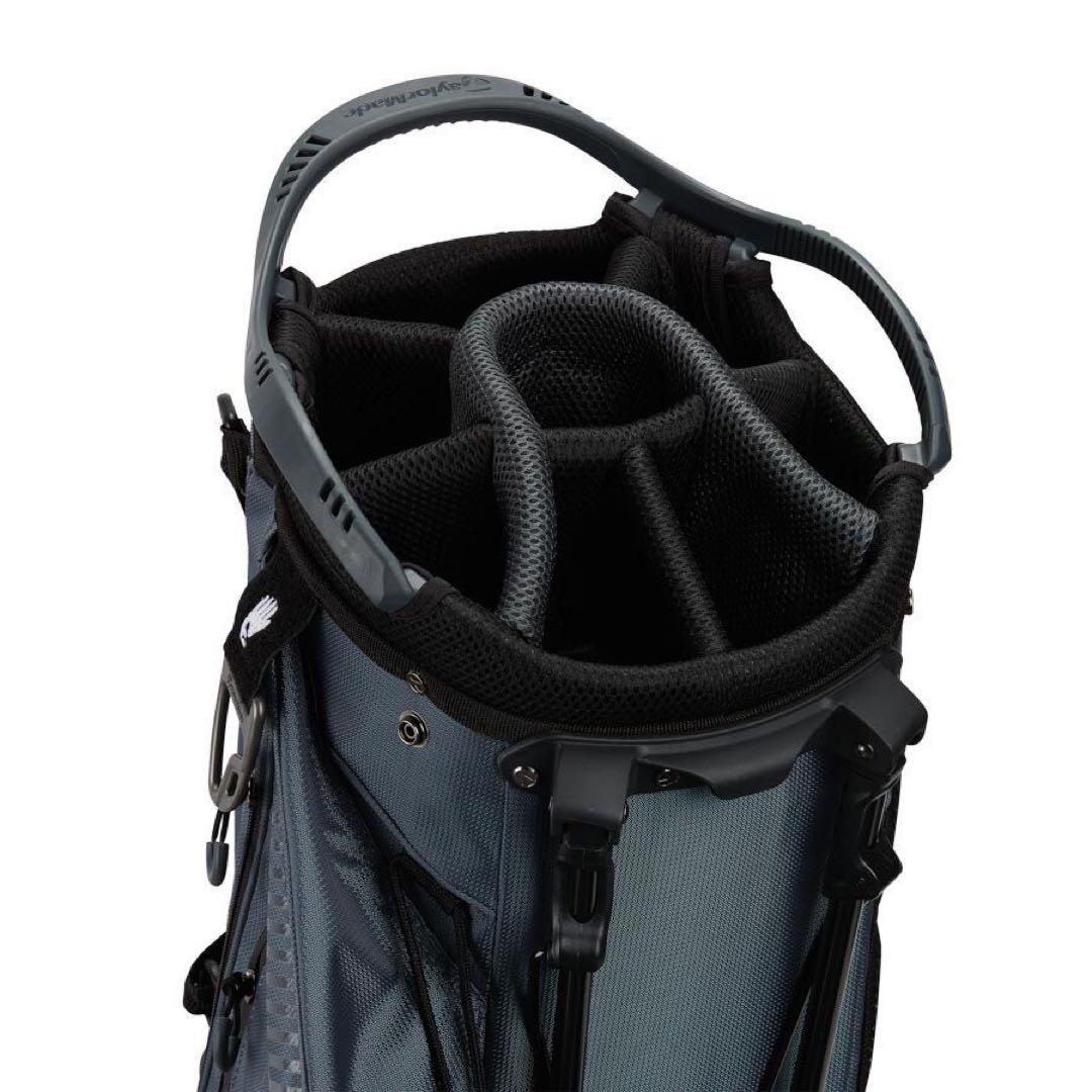 新品　ゴルフバック　キャディバック　スタンド　テーラーメイド　チャコール　グレー