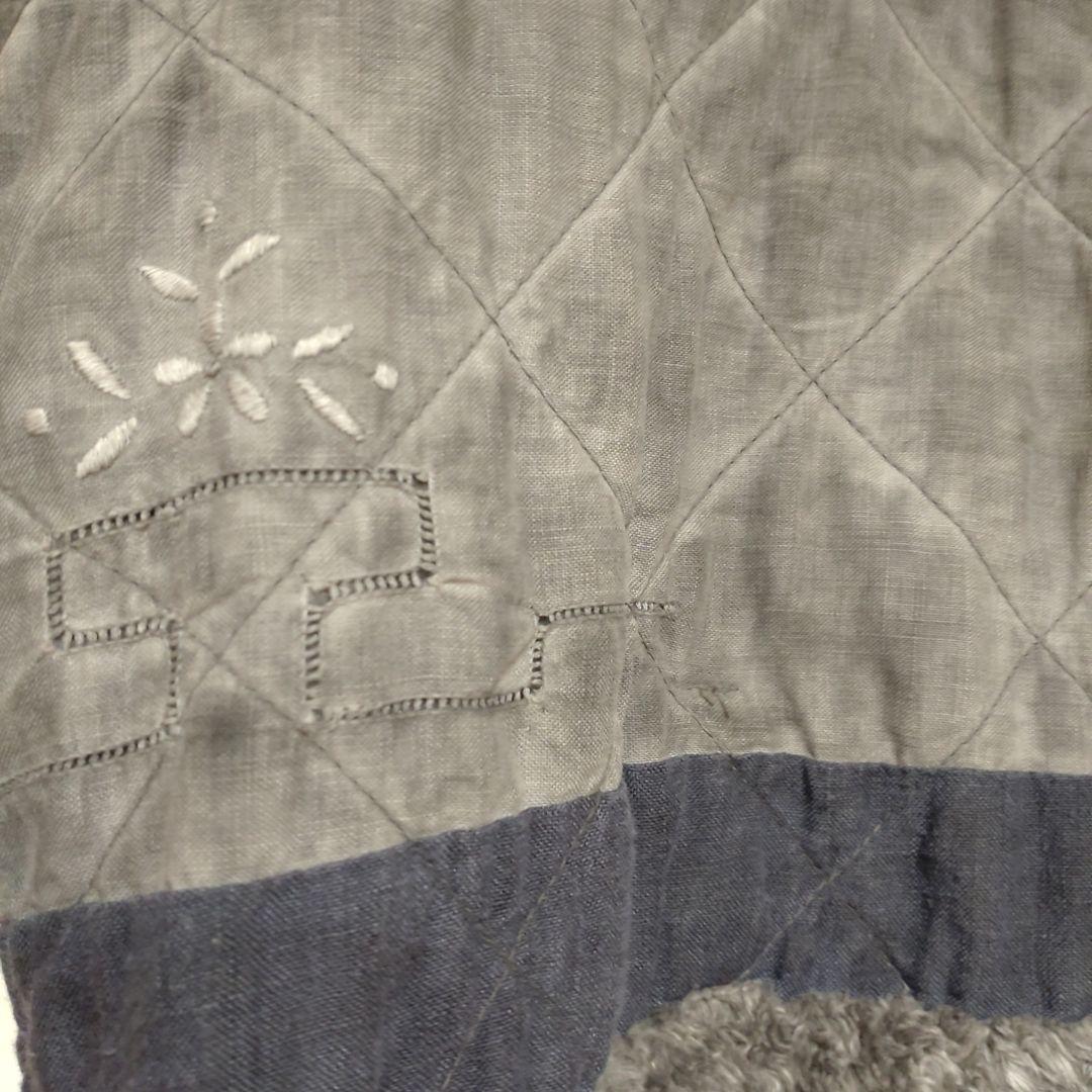 YEAH RIGHT!! ロング丈 ジレ コート 異素材 グレー ボア