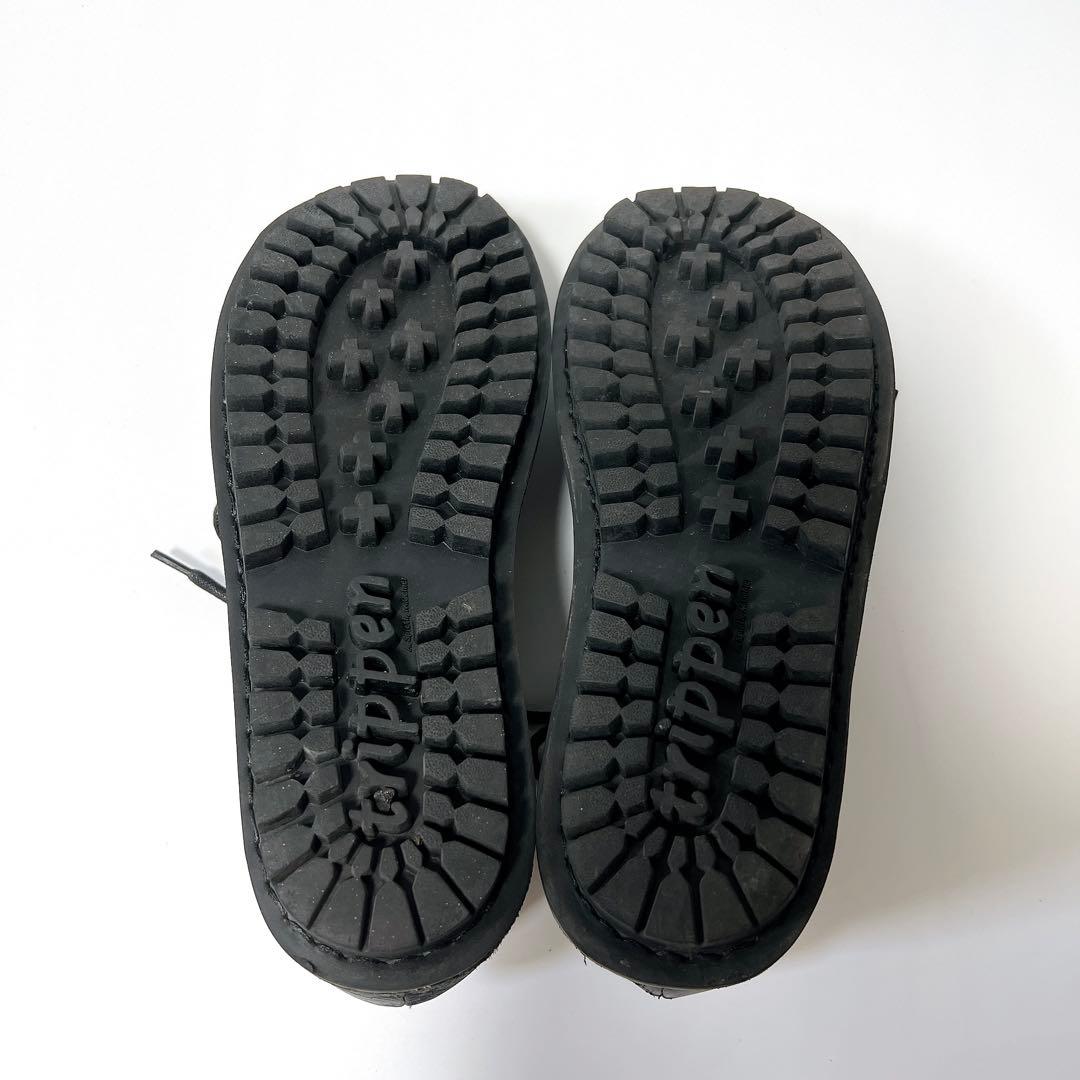 trippen トリッペン レザーシューズ 革靴 レースアップ ブラック