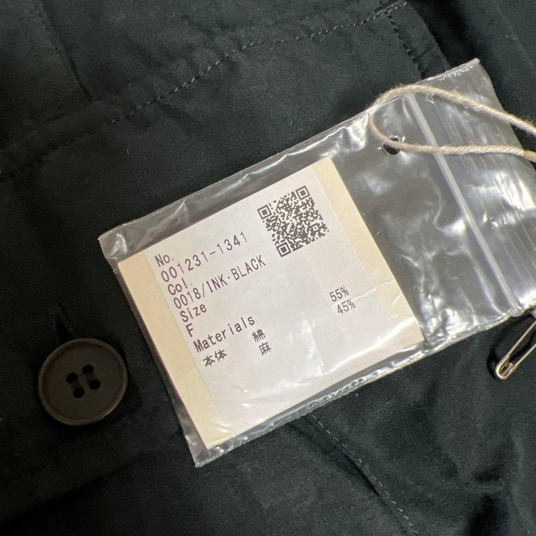 nest Robe コットンリネン石目 コクーンカーゴパンツ　スミクロ