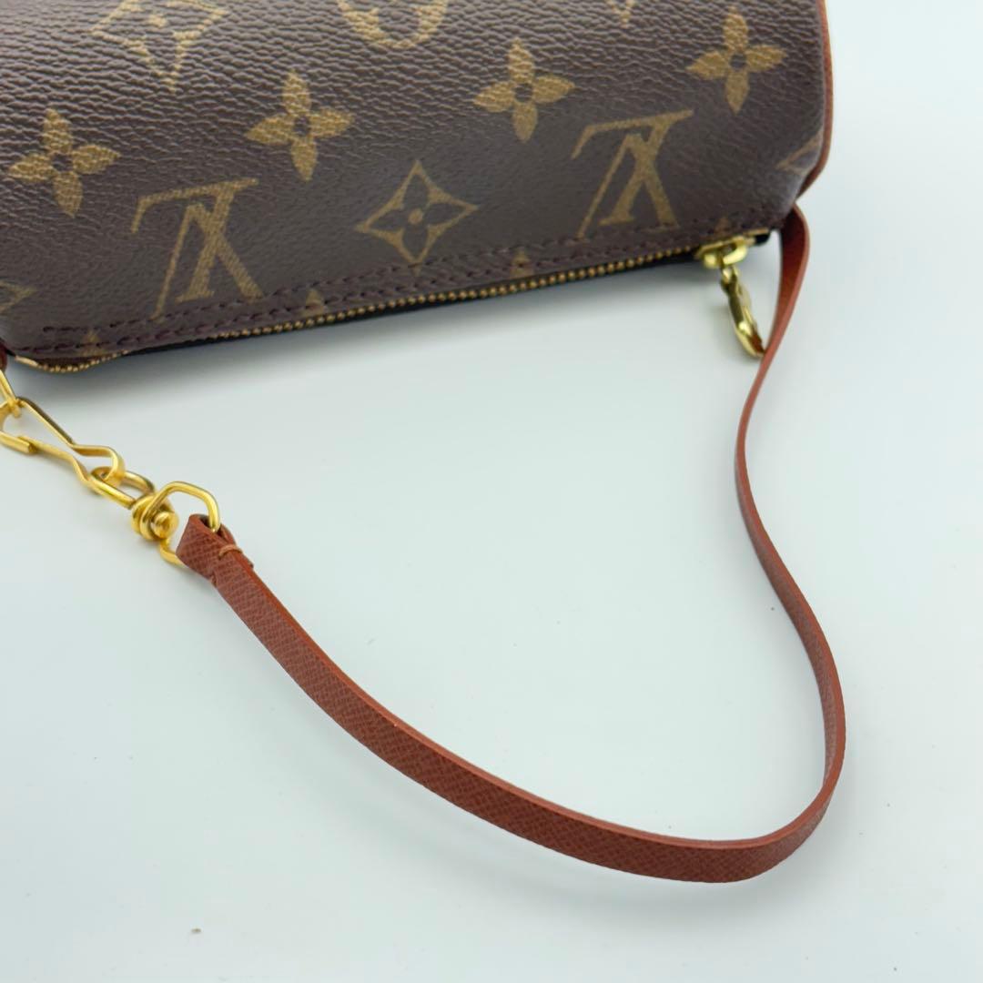 ルイヴィトン パピヨン ポーチ モノグラム ブラウン 0327-S5734t
