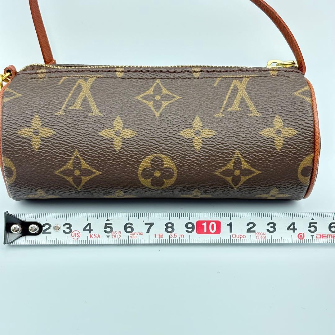 ルイヴィトン パピヨン ポーチ モノグラム ブラウン 0327-S5734t