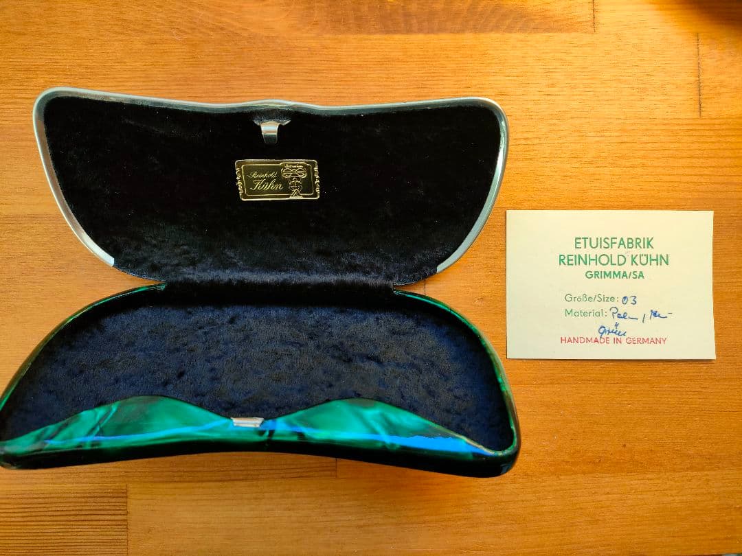 【新品未使用】ラインホルトキューン眼鏡ケース セルロイド