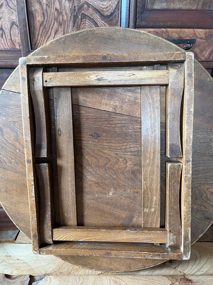 ちゃぶ台　木製　折りたたみ　レトロ