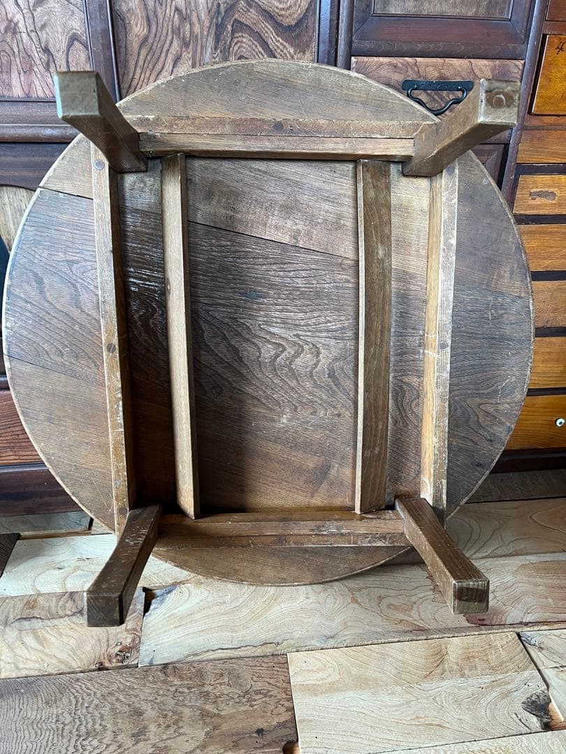 ちゃぶ台　木製　折りたたみ　レトロ