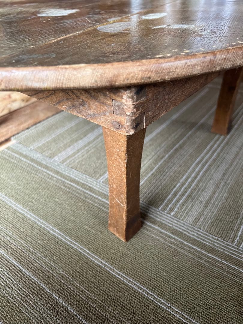 ちゃぶ台　木製　折りたたみ　レトロ