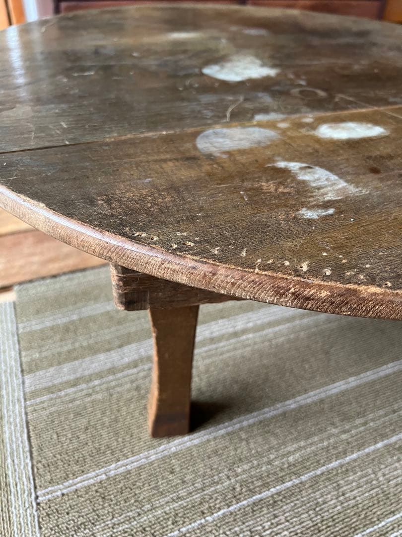 ちゃぶ台　木製　折りたたみ　レトロ