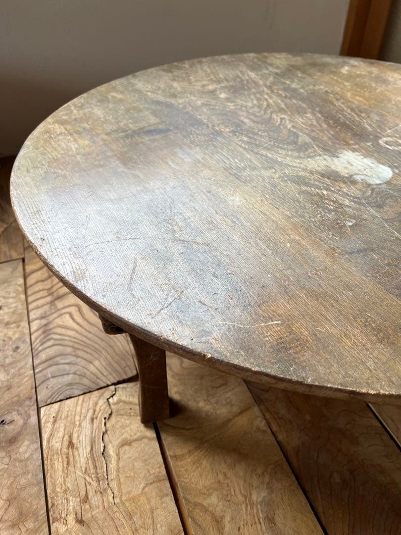 ちゃぶ台　木製　折りたたみ　レトロ