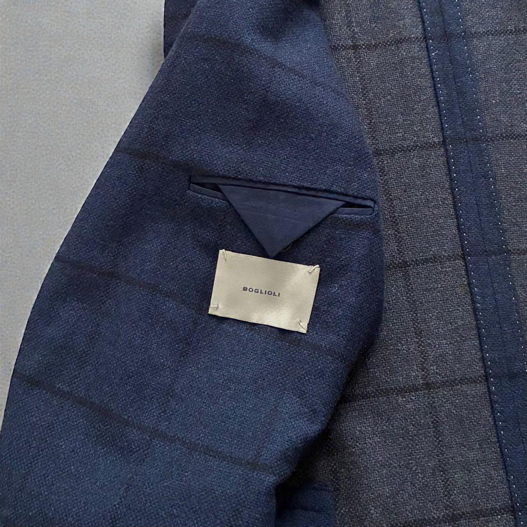 極美品 BOGLIOLI テーラードジャケット DOVER アンゴラ混ウール50