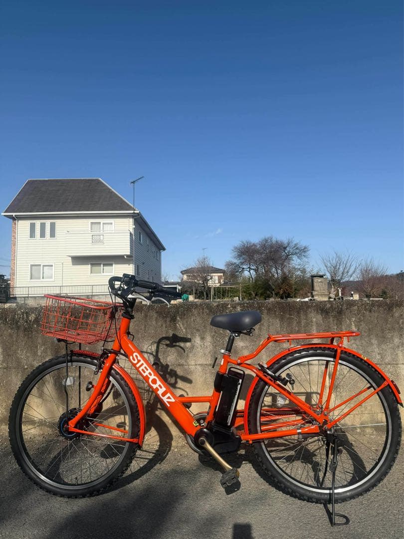 STEPOLIZ 電動アシスト自転車 オレンジ
