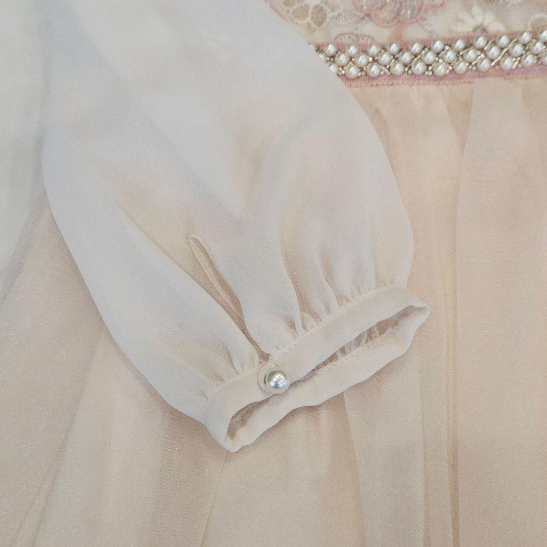 専用♡TOCCA トッカ 110 長袖 ドレス レース パール ピンク