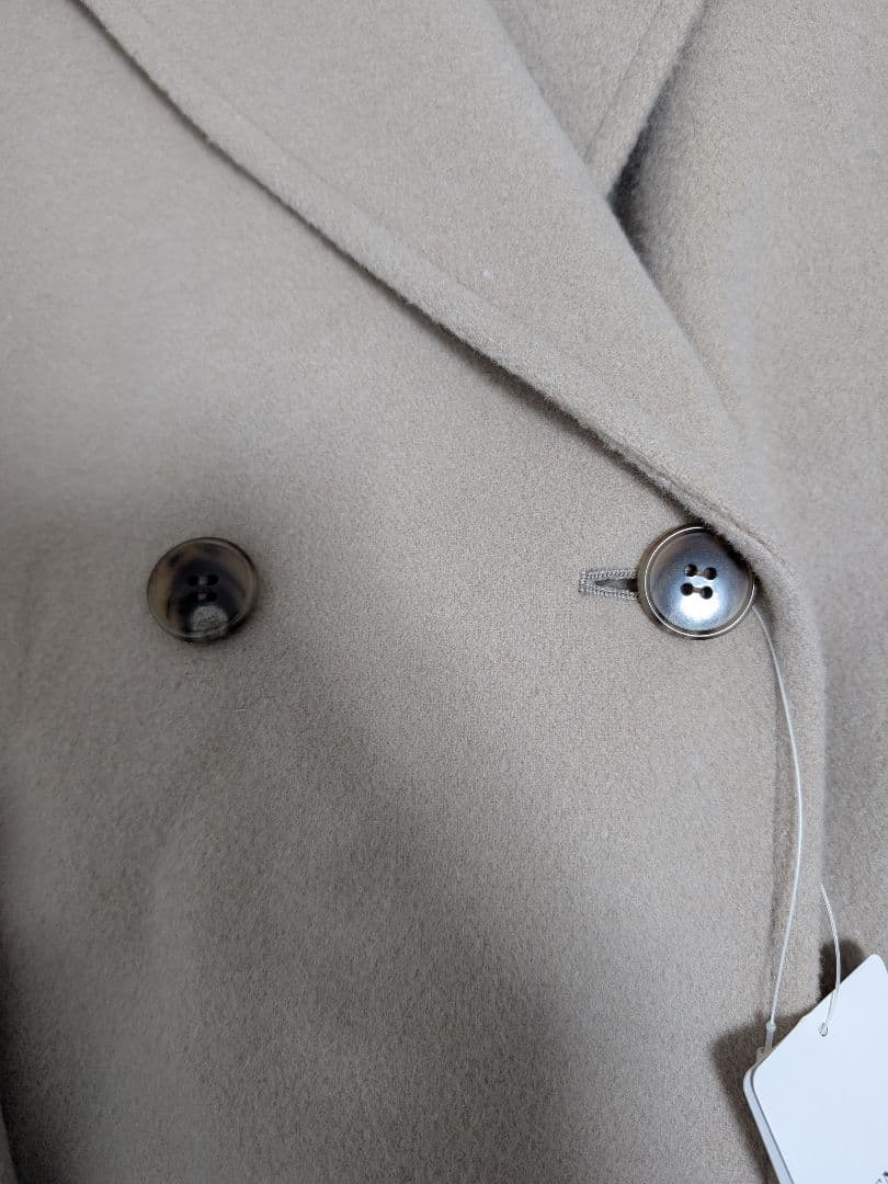 みーこ様　スローブイエナ ECO WOOL ダブルブレストコート 36 ベージュ