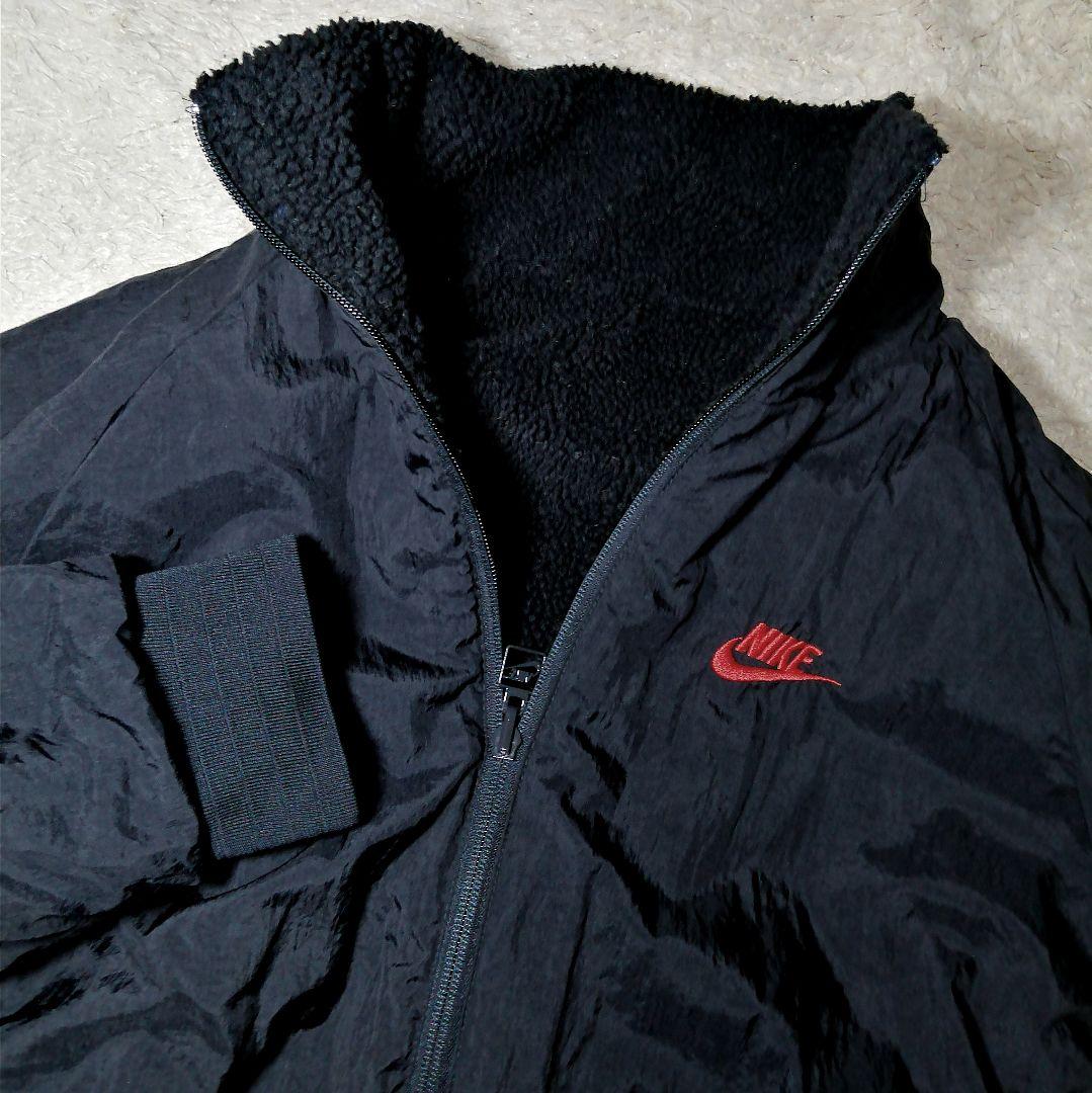 ★ナイキ★リバーシブルジャケット ボアフリースパーカー XL ナイロンジャケット