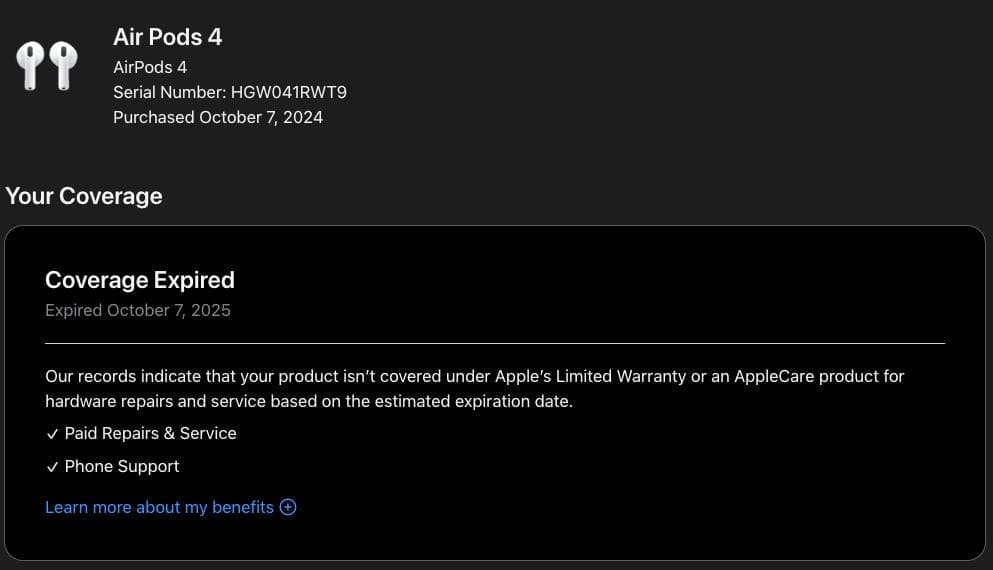 Apple AirPods（第4世代）本体 ケース付き