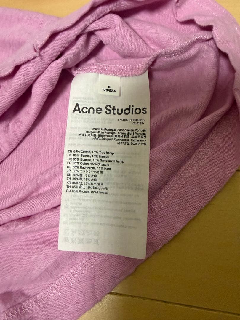 Acne Studios ピンク 長袖カットソー【値下げ交渉受付可】