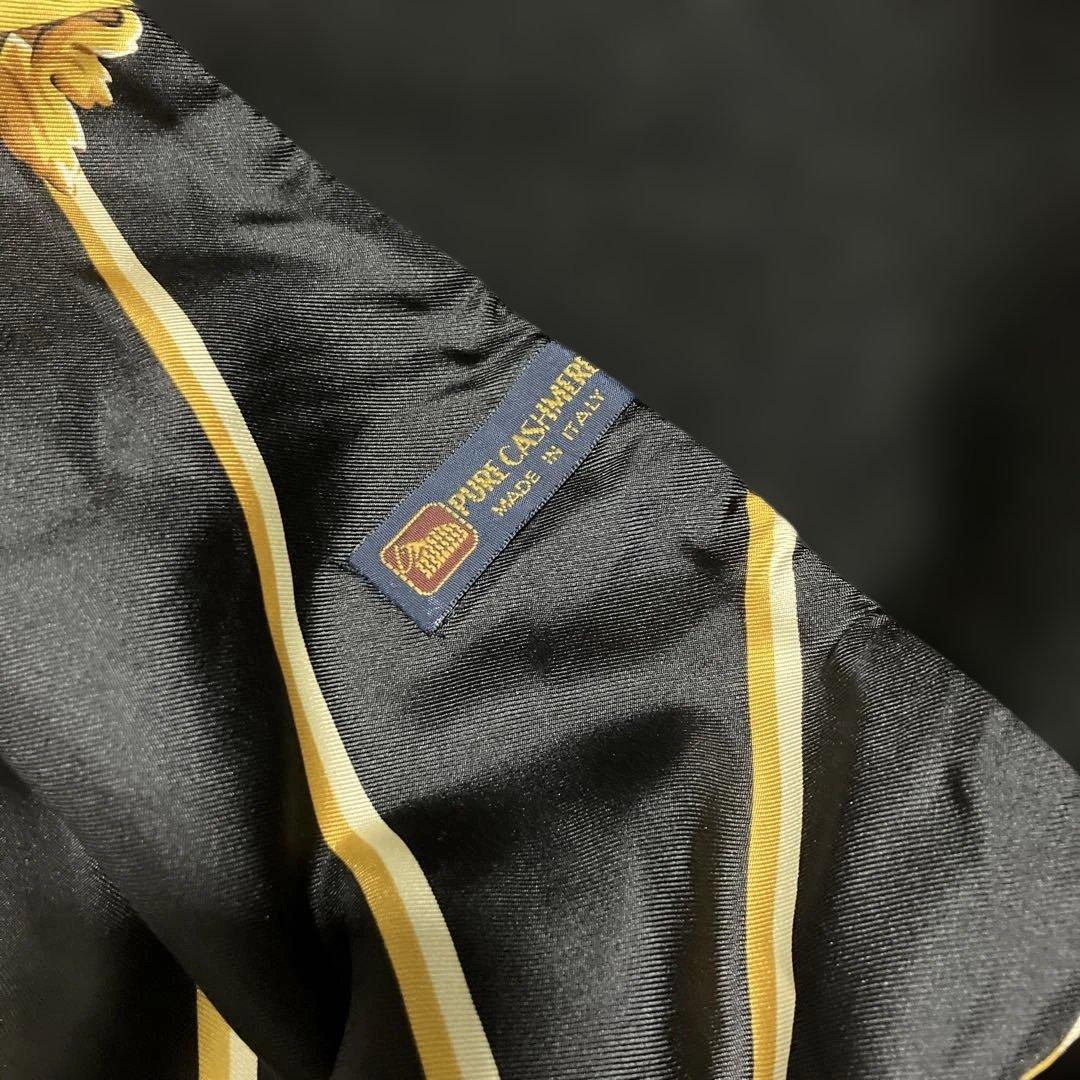 極美品　HERNO ヘルノ　カシミヤ 総柄 シルク ロングコート 42