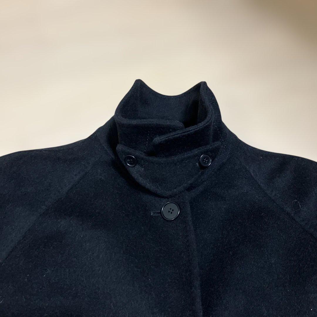 極美品　HERNO ヘルノ　カシミヤ 総柄 シルク ロングコート 42