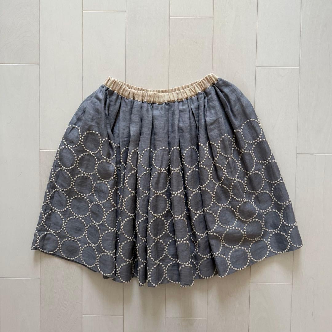 ミナペルホネン キッズ　tambourineスカート 130