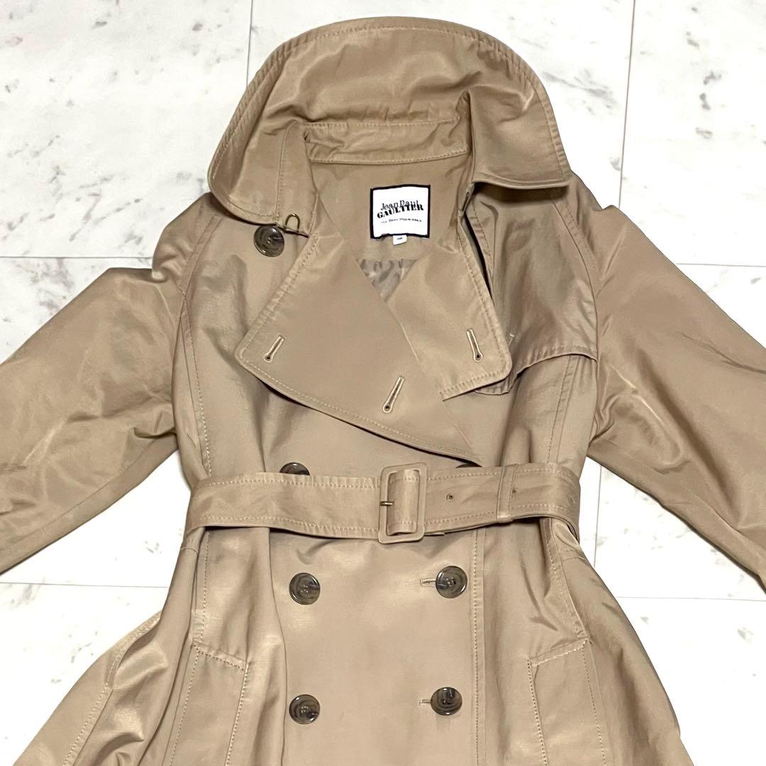 極美品 クリーニング済み✨ジャンポールゴルチェ トレンチコート ベージュ系38