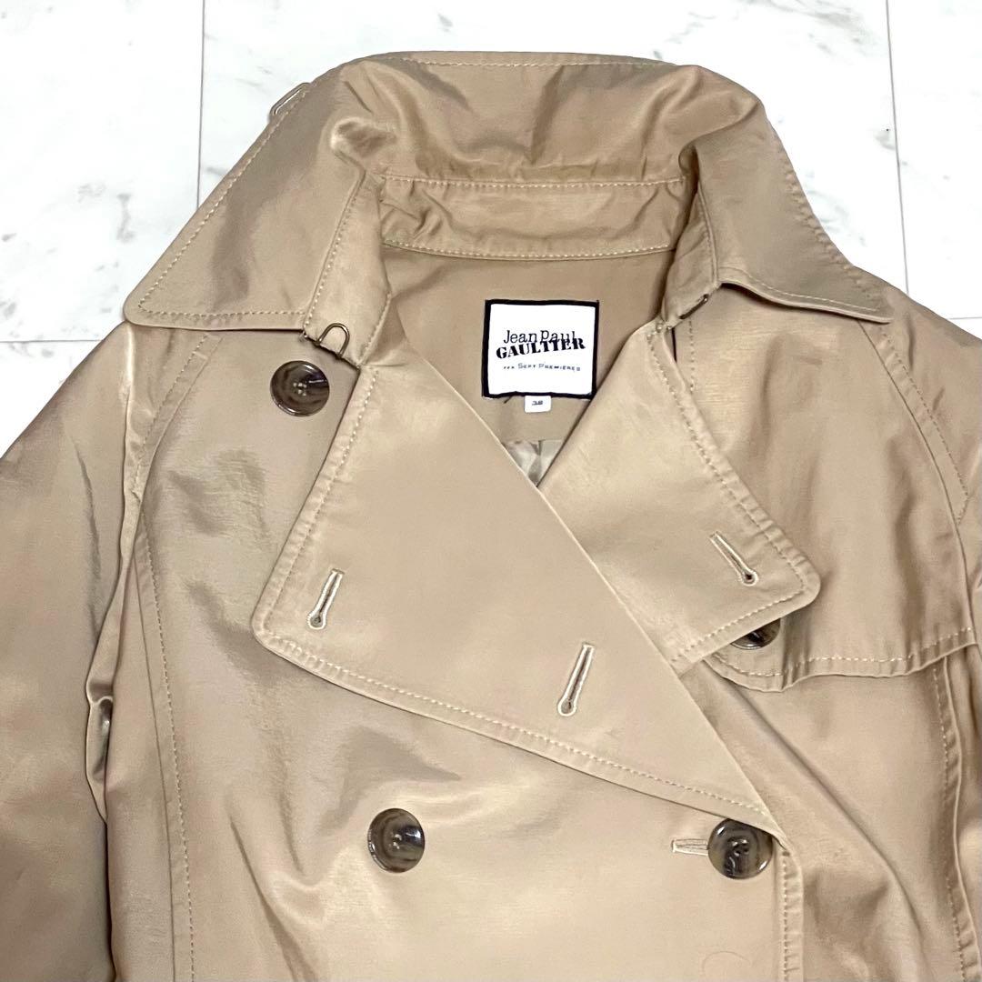 極美品 クリーニング済み✨ジャンポールゴルチェ トレンチコート ベージュ系38