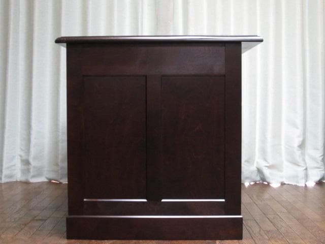 北海道民芸家具 樺 無垢材 片袖机 デスク 書斎机 北民 ホクミン 木製机