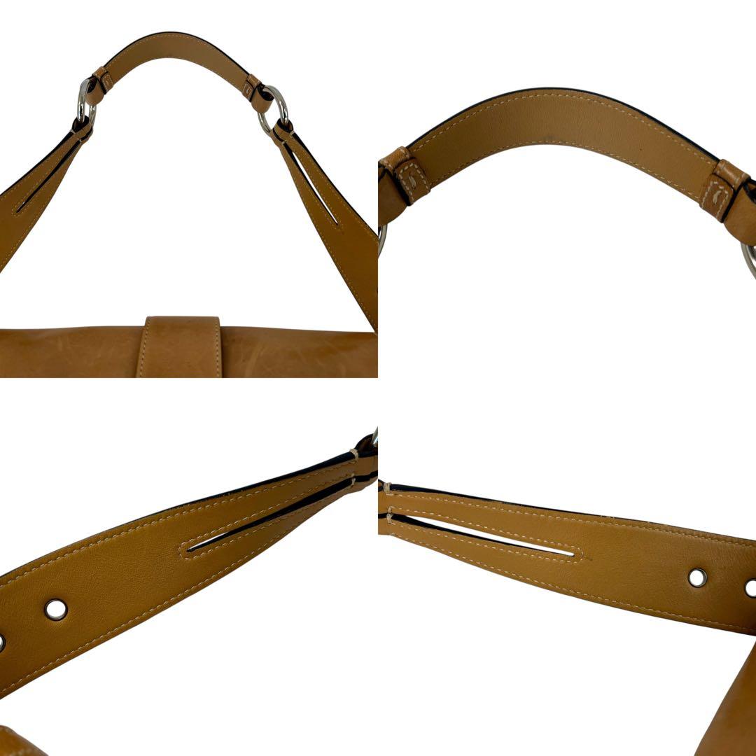 【希少】コーチ ソーホー フラップ ショルダーバッグ レザー キャメル 3653