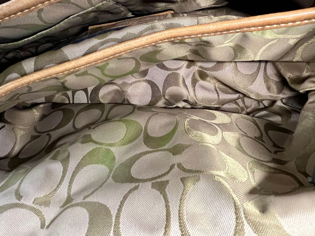 【希少】コーチ ソーホー フラップ ショルダーバッグ レザー キャメル 3653