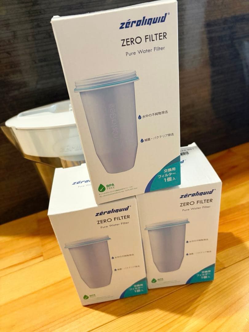 災害時にも役立つゼロピッチャー　浄水