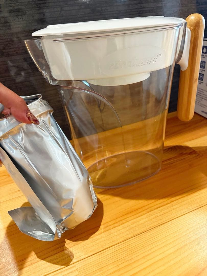 災害時にも役立つゼロピッチャー　浄水