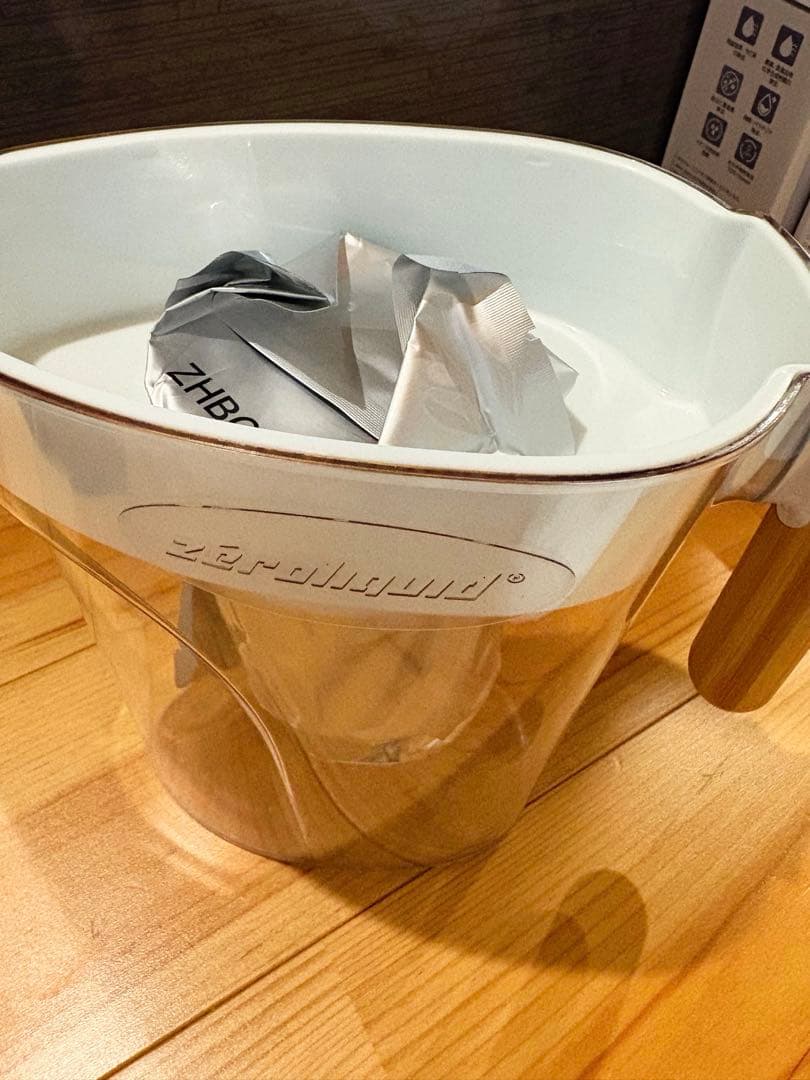 災害時にも役立つゼロピッチャー　浄水