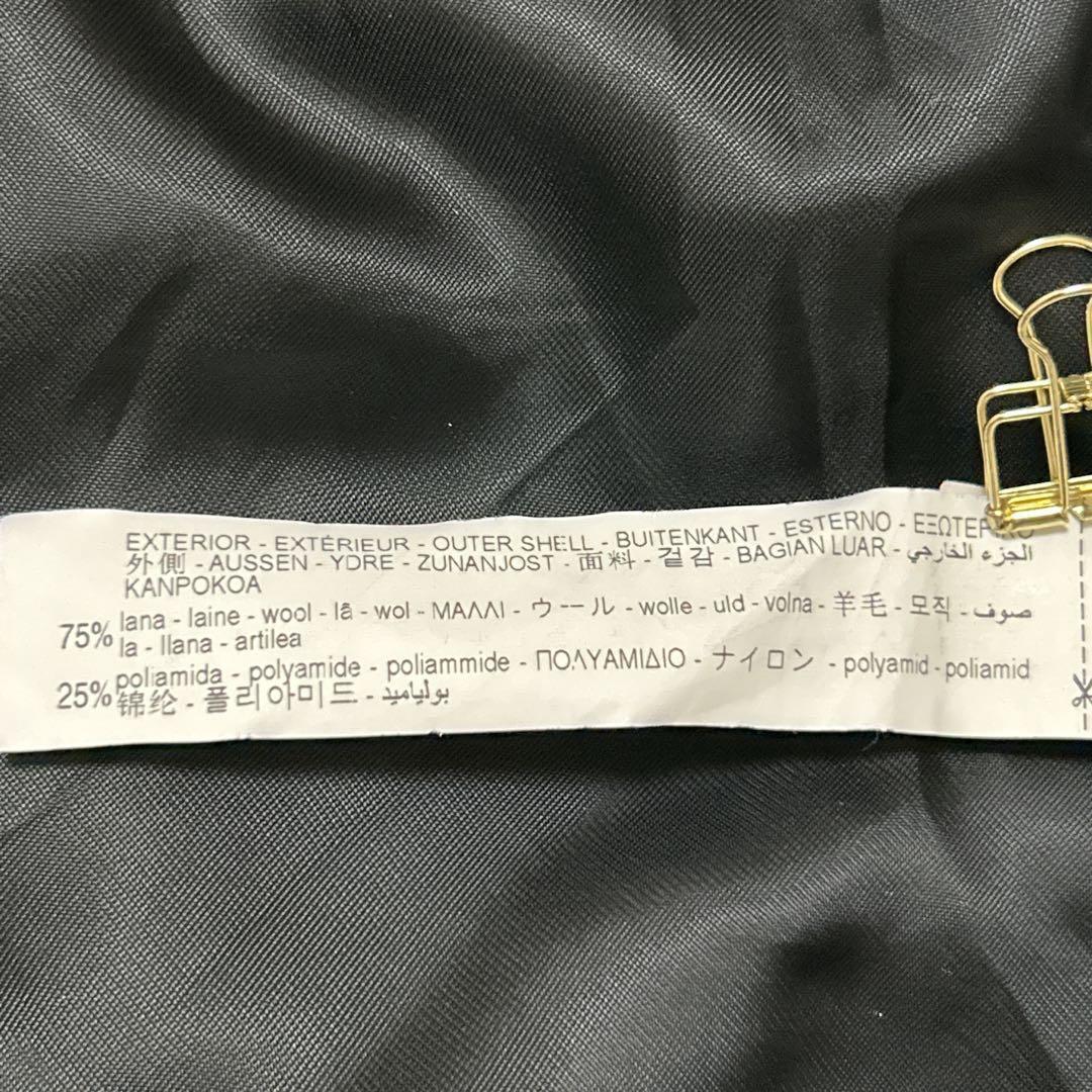 美品✨ZARA MANTECO 女優襟 ベルテッドロングコート 黒 L 810