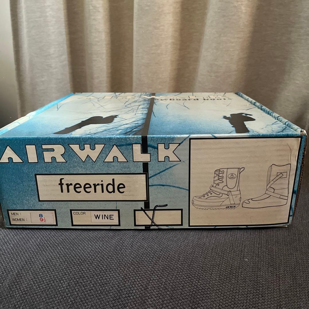 AIRWALK freeride スノーボードブーツ 黒/ワインレッド