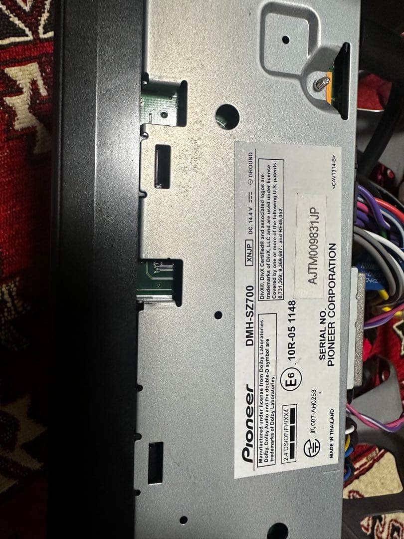 カロッツェリア オーディオ DMH-SZ700 ディスプレイ