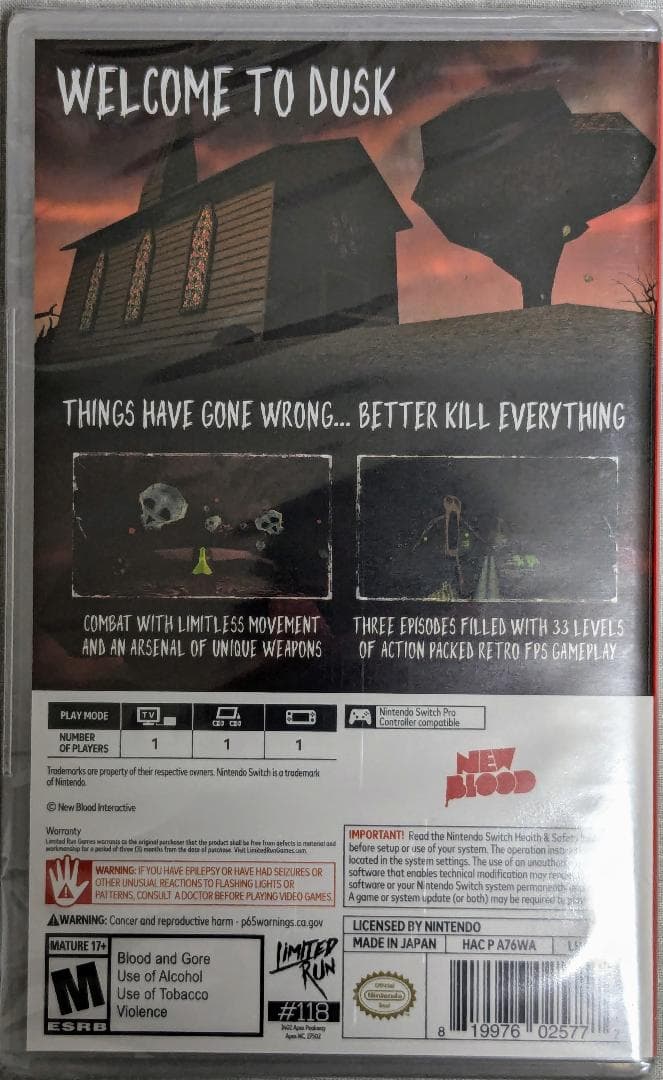 【新品・輸入版】[LRG] Dusk