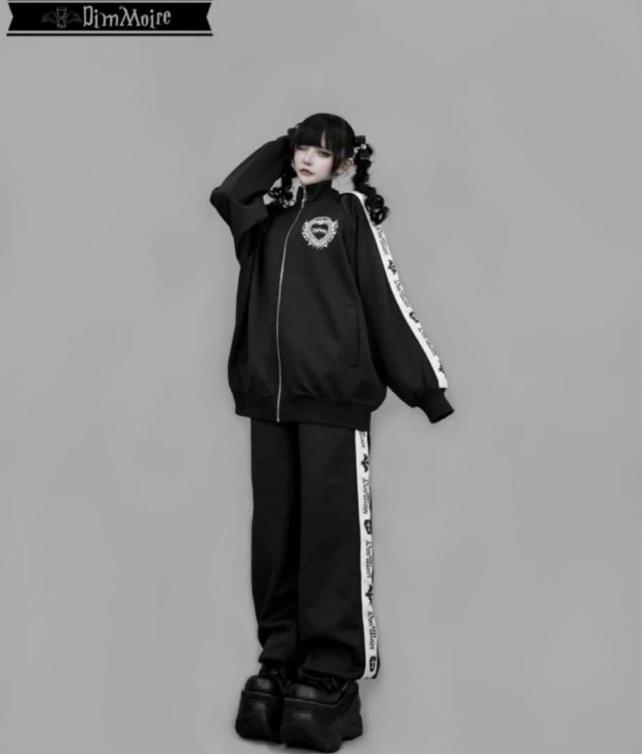 DimMoire ディムモアール ロゴプリントジャージトップス Mサイズ