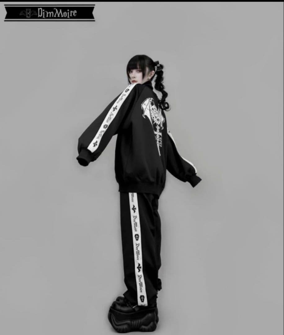 DimMoire ディムモアール ロゴプリントジャージトップス Mサイズ