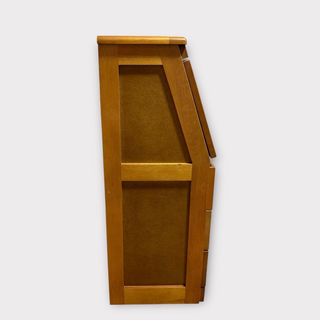 アンティーク調 ライティングビューロー チェスト デスク コンパクト