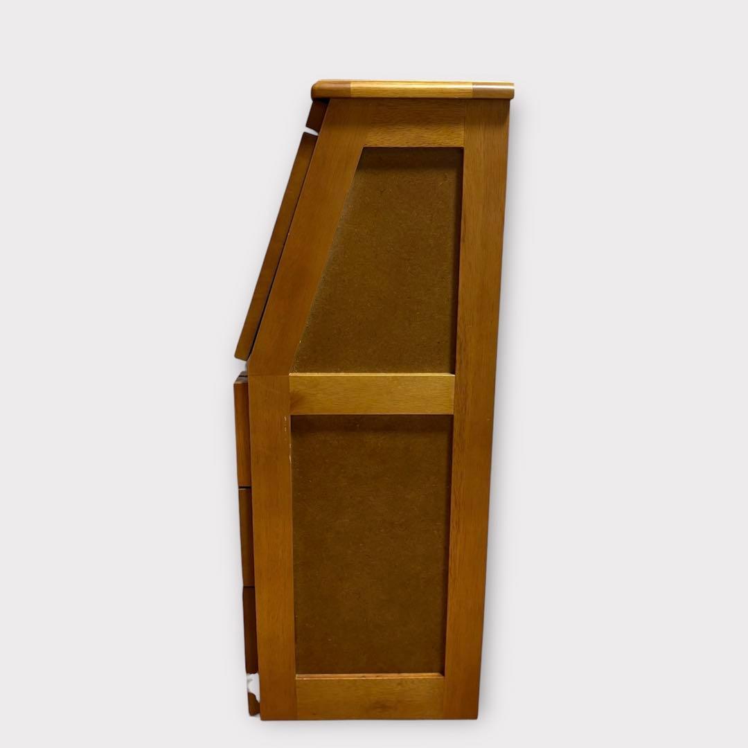 アンティーク調 ライティングビューロー チェスト デスク コンパクト