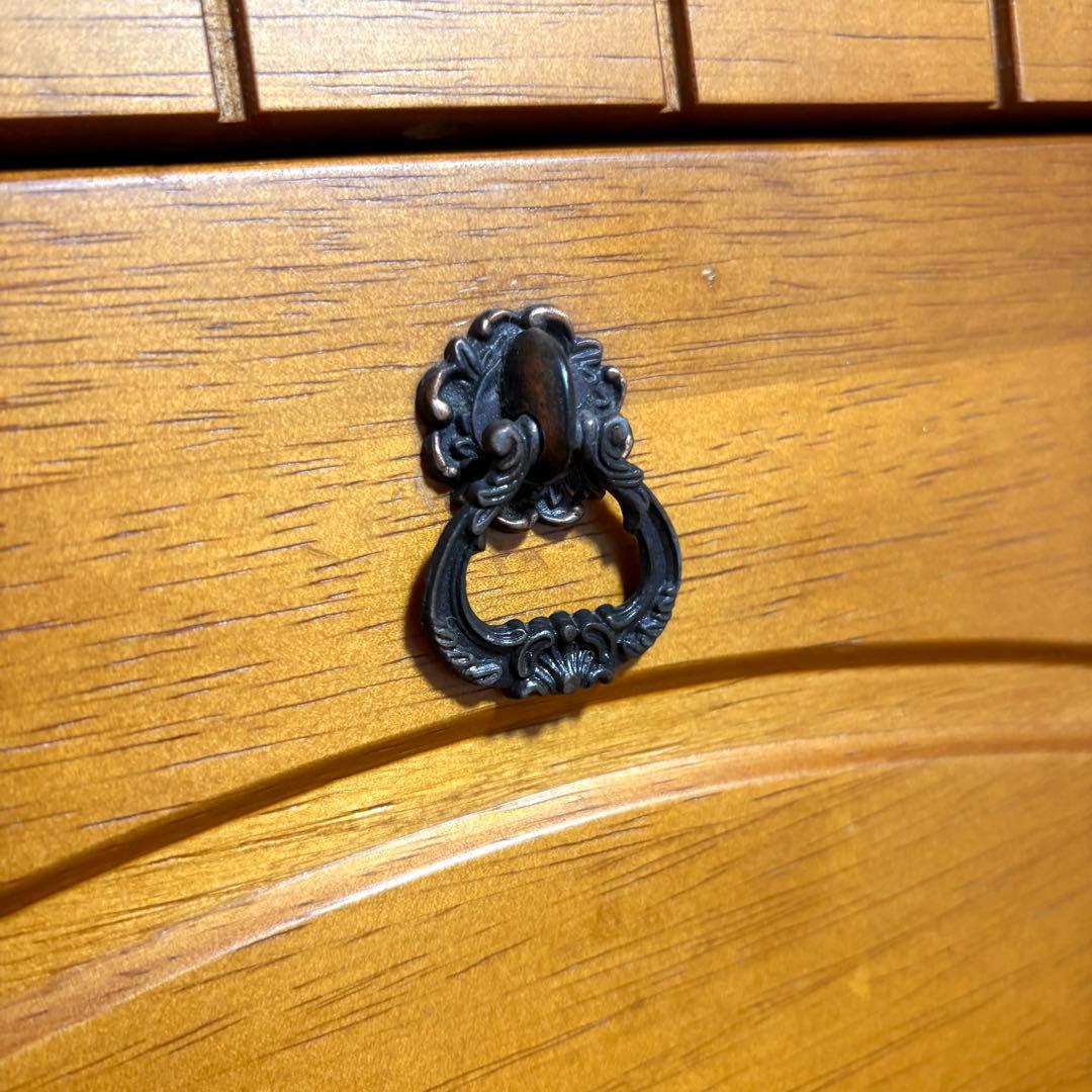 アンティーク調 ライティングビューロー チェスト デスク コンパクト