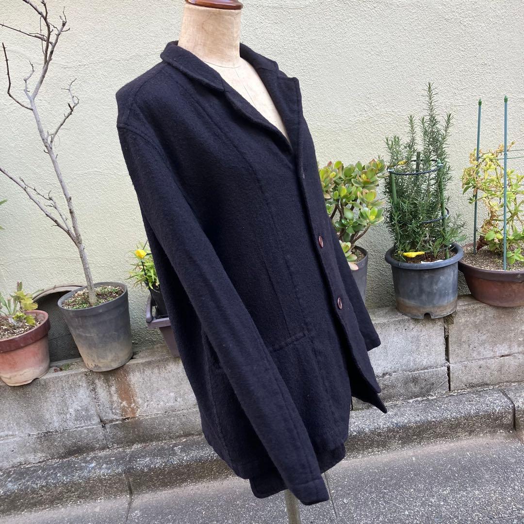専用　コムデギャルソンシャツ　縮絨　ウールジャケット 　黒　Mサイズ