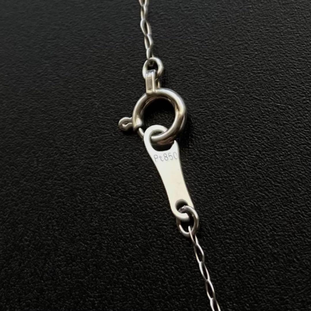 con affetto Pt900/850 プラチナ ダイヤ ネックレス