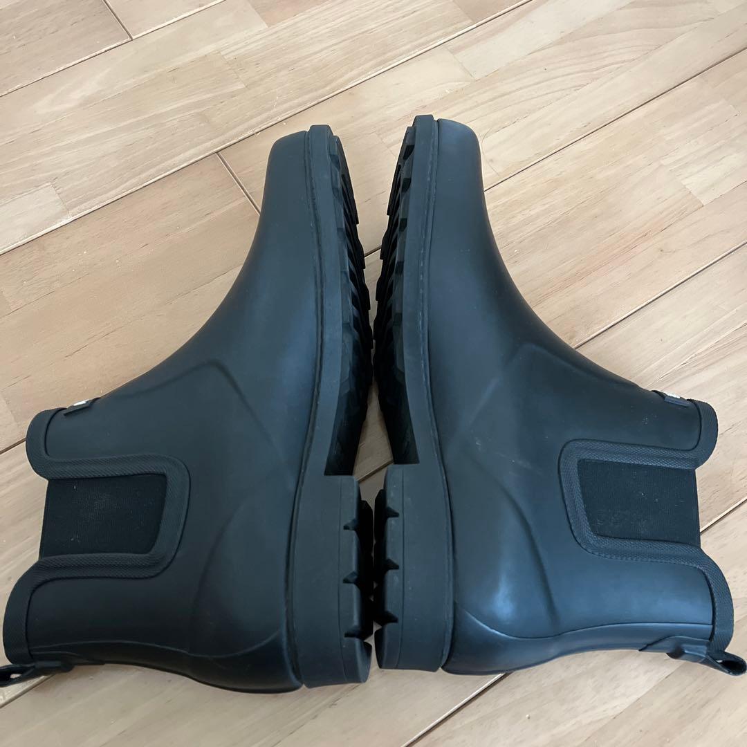 AIGLE ブラック サイドゴア長靴