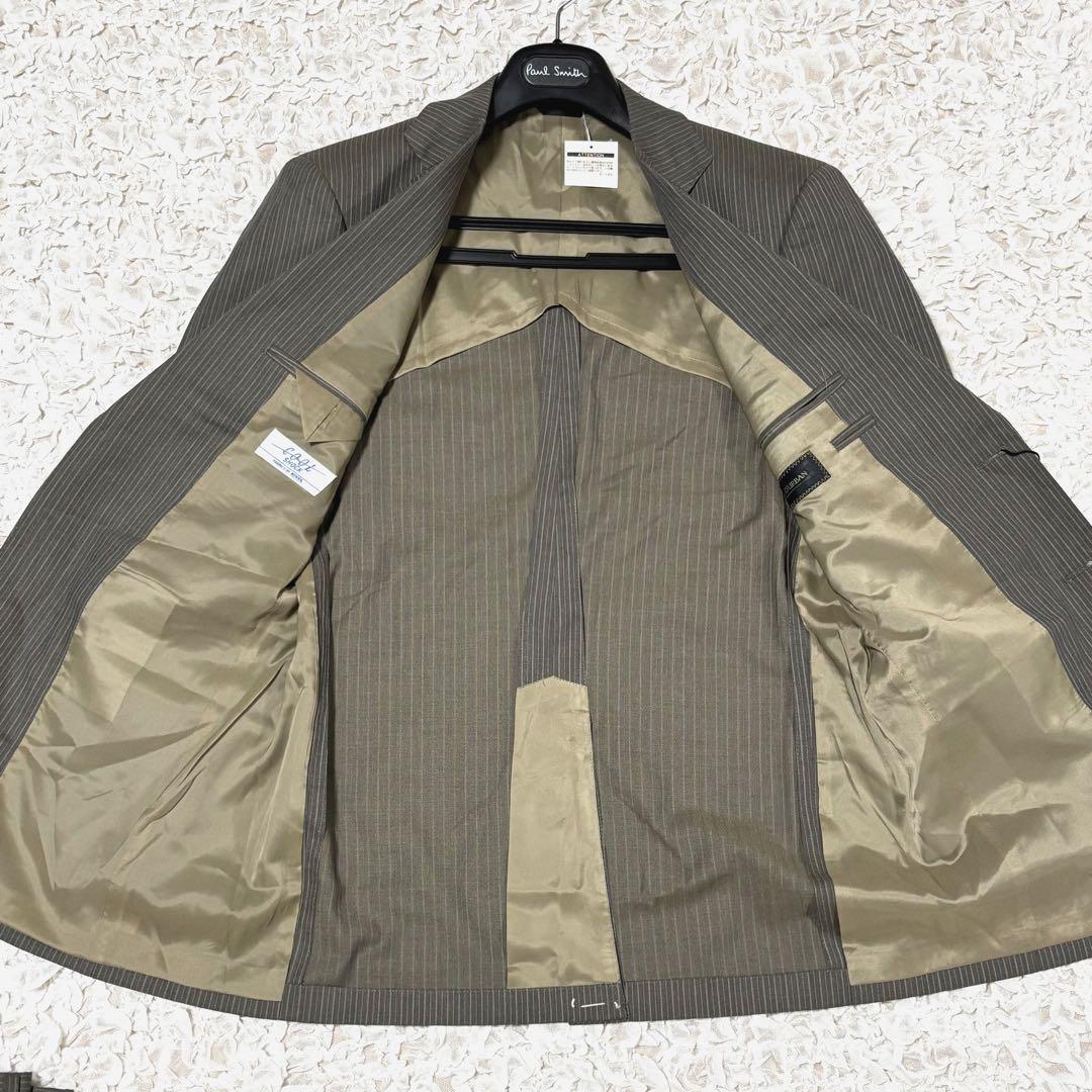 新品 未使用 ダーバン NIKKE スーツ セットアップ ストライプ グレー L