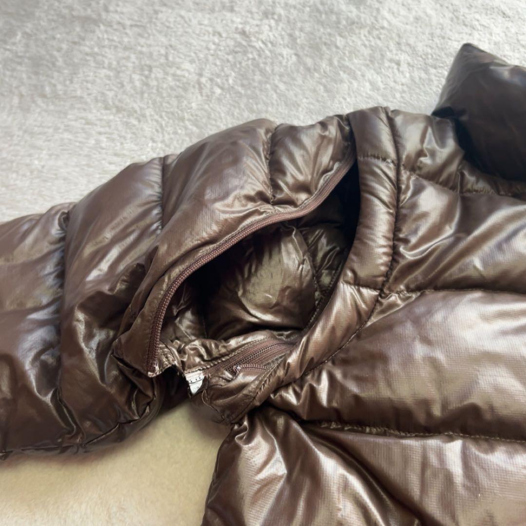 極美品　パーリーゲイツ 2way　ダウン　ジャケット　ベスト　軽量　ブラウン