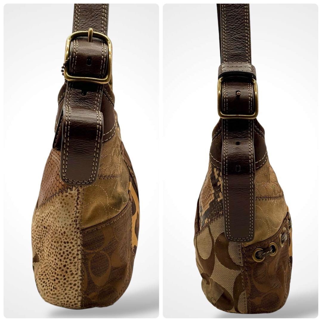 バッグ Vintage Coach Patchwork Shoulder Bag Y2K