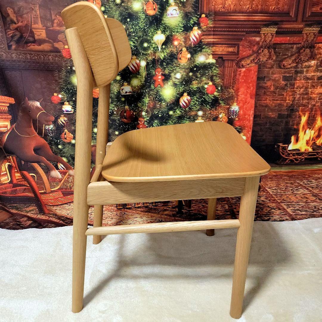 【iam】無印良品　ラウンドチェア オーク材 インテリア