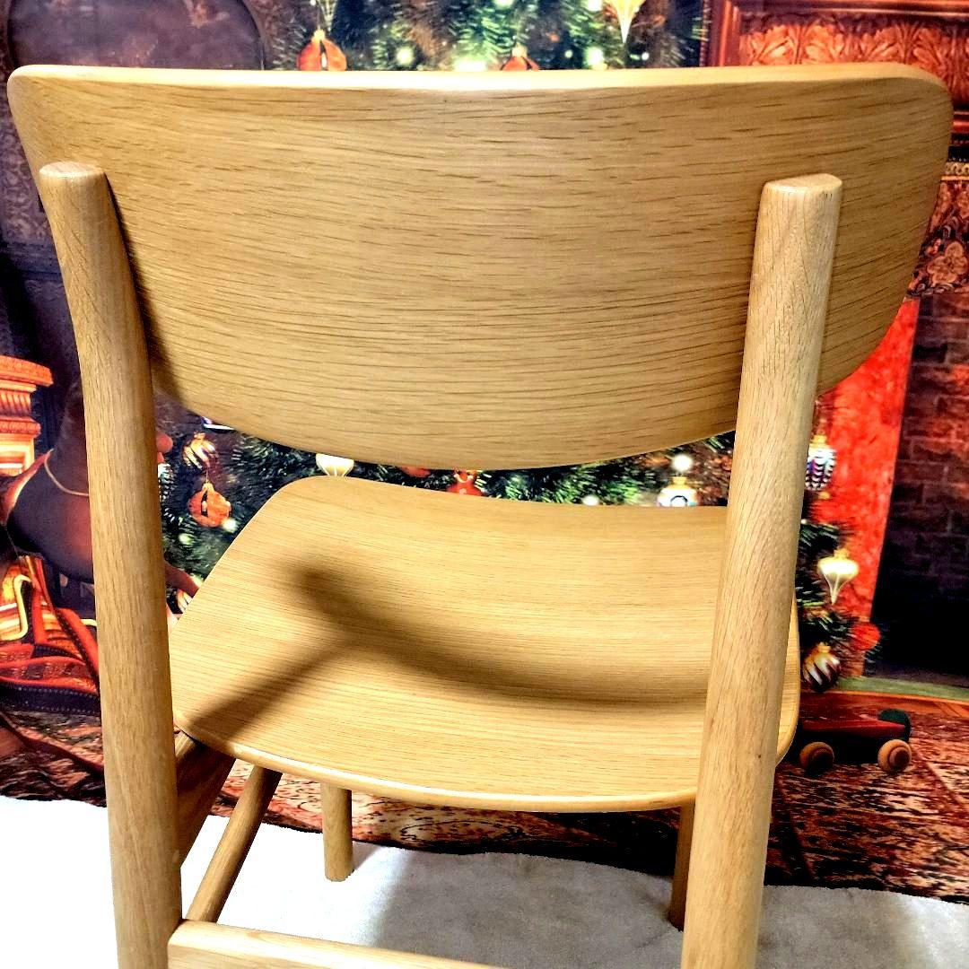 【iam】無印良品　ラウンドチェア オーク材 インテリア