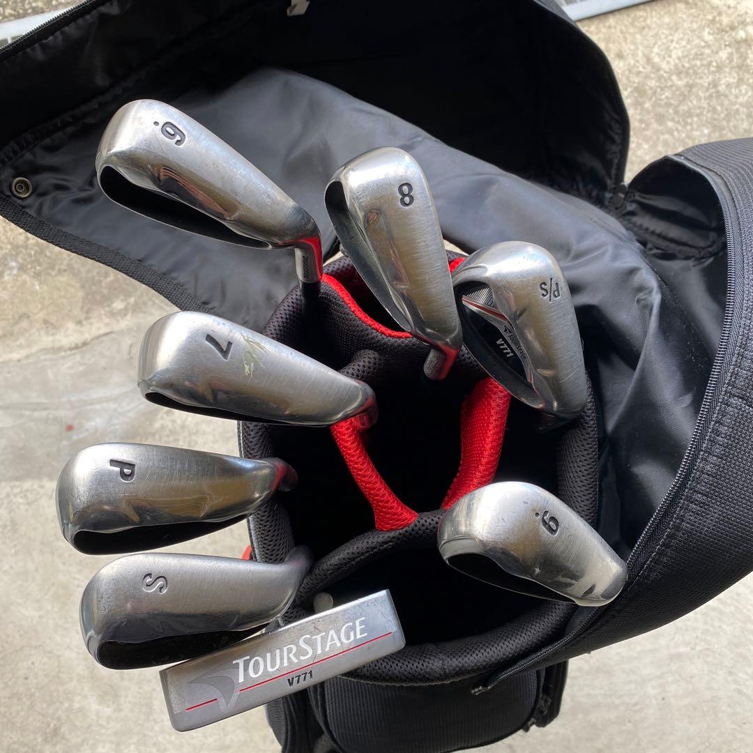 SRIXON ゴルフバック➕V771 8本