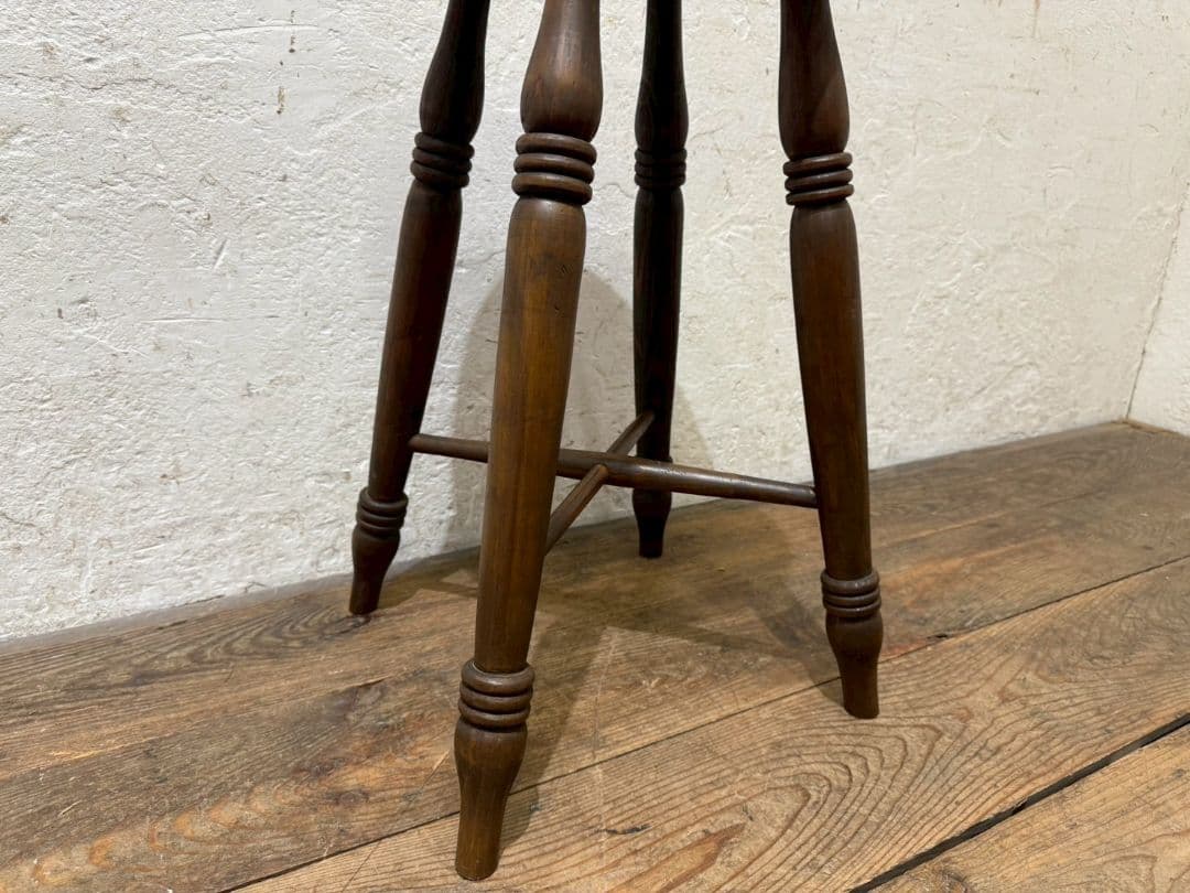 1185 ビンテージ　ハイスツール　丸椅子　イス　古家具　レトロ　アンティーク